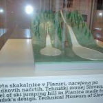 Maketa skakaonice na Planici koja je napravljena po Bloudekovim nacrtima. Tehnički muzej Slovenije